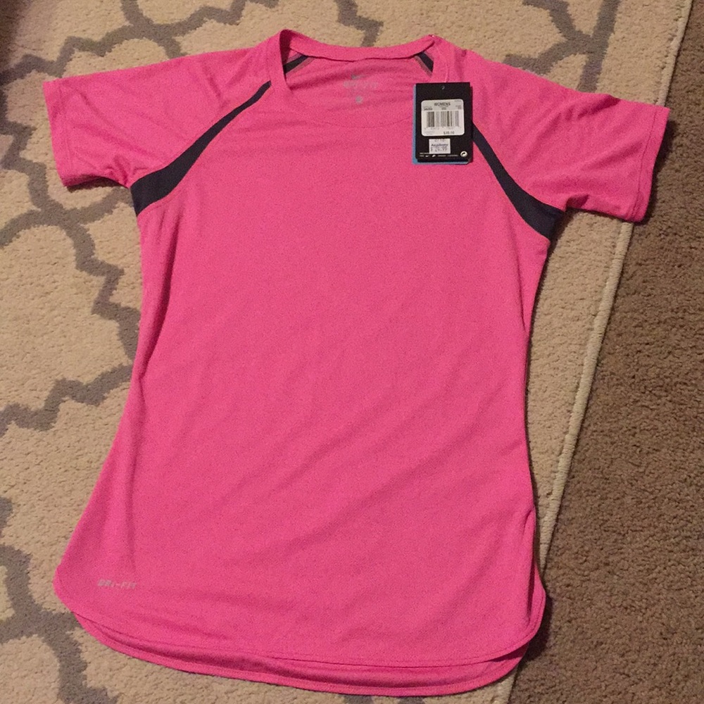 Hot Pink Dri-Fit Nike Work Out Top -XS